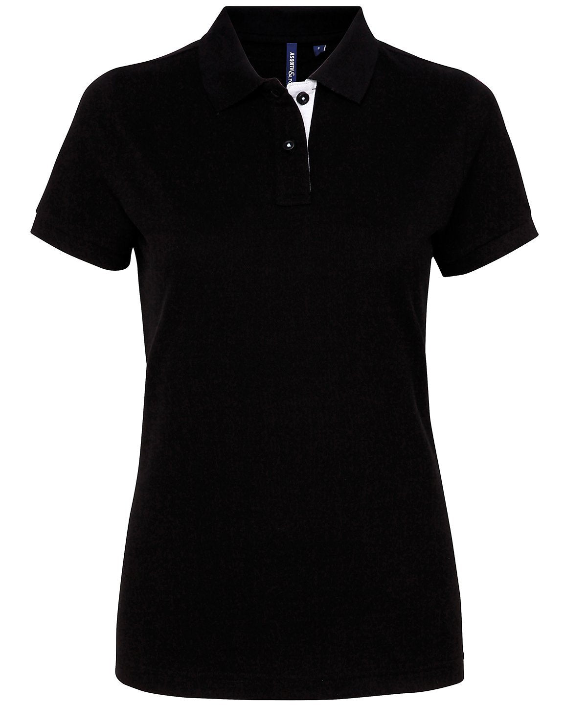 Asquith & Fox Ladies Contrast Polo Shirt - Equine Designs